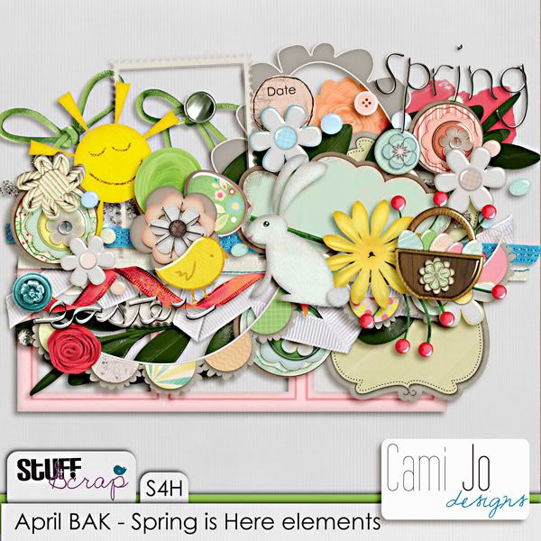 April BAK- Spring is Here elements