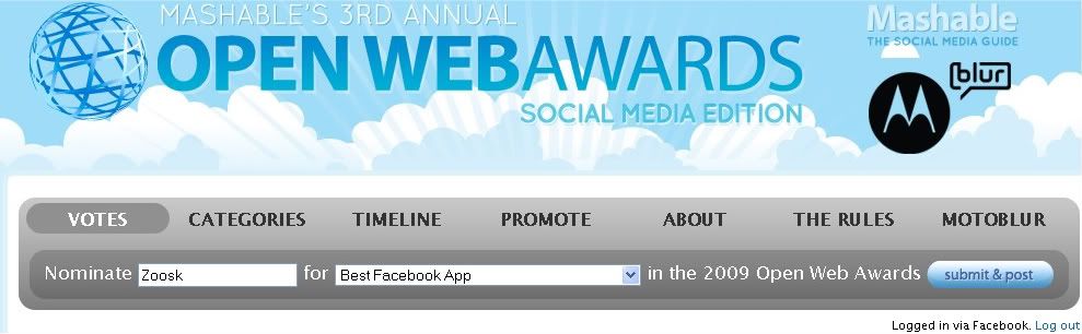 Vote Zoosk for Best Facebook App in Mashable's 3rd Annual OpenWeb