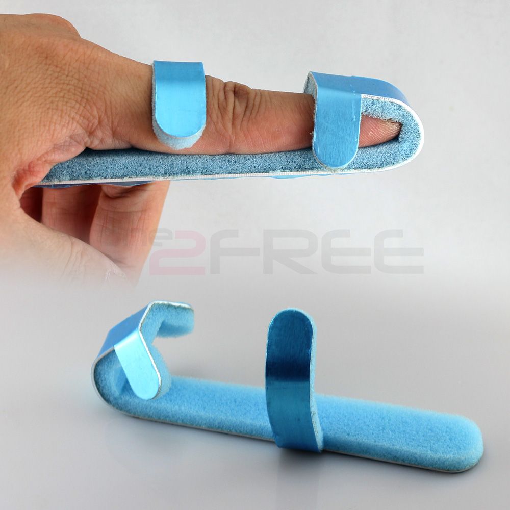 Finger Splint Curved Foam Aluminum Splay Protector Brace Support Pain Relief eBay