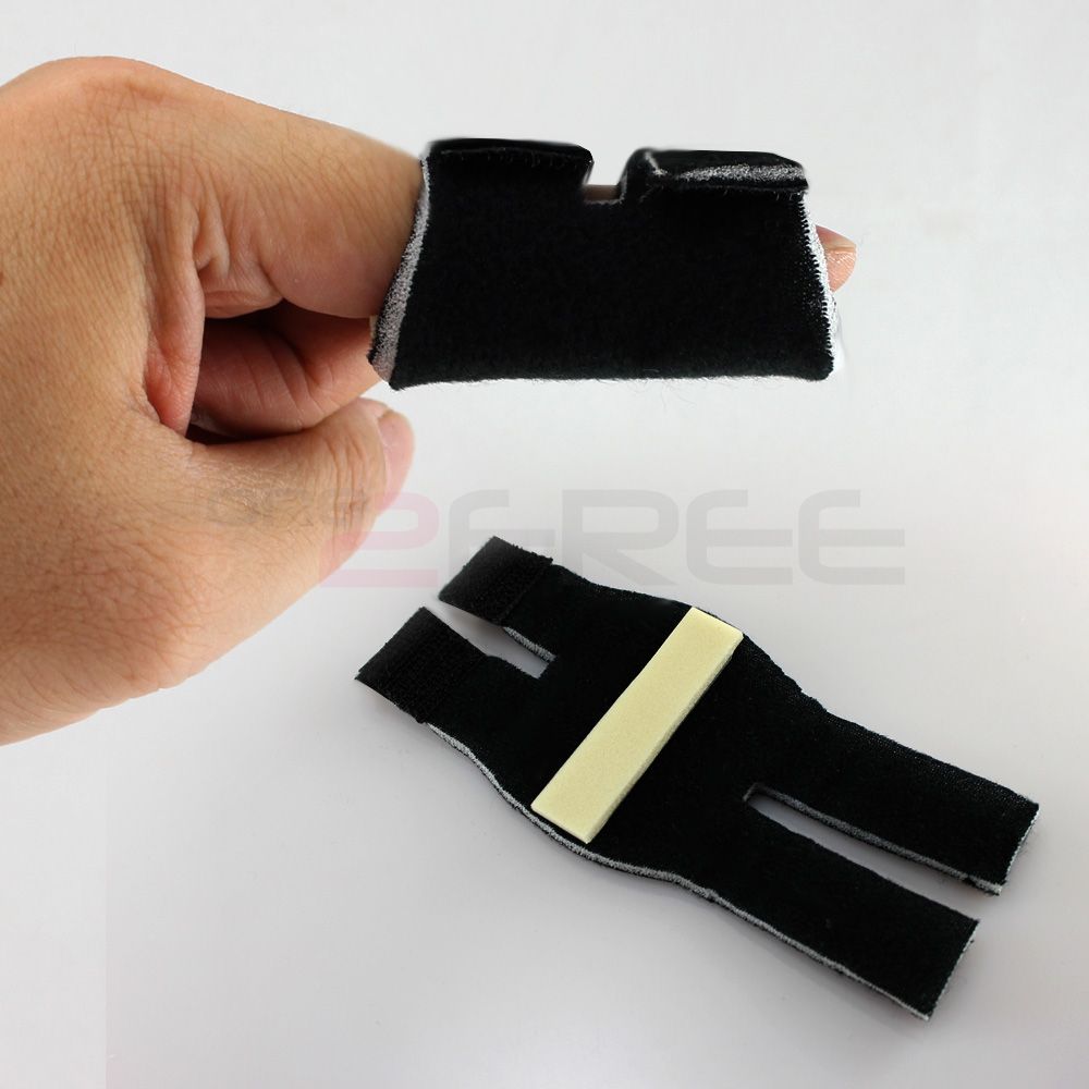 New Curved Foam Velcro Soft Finger Stack Splint Protector Pain Relief