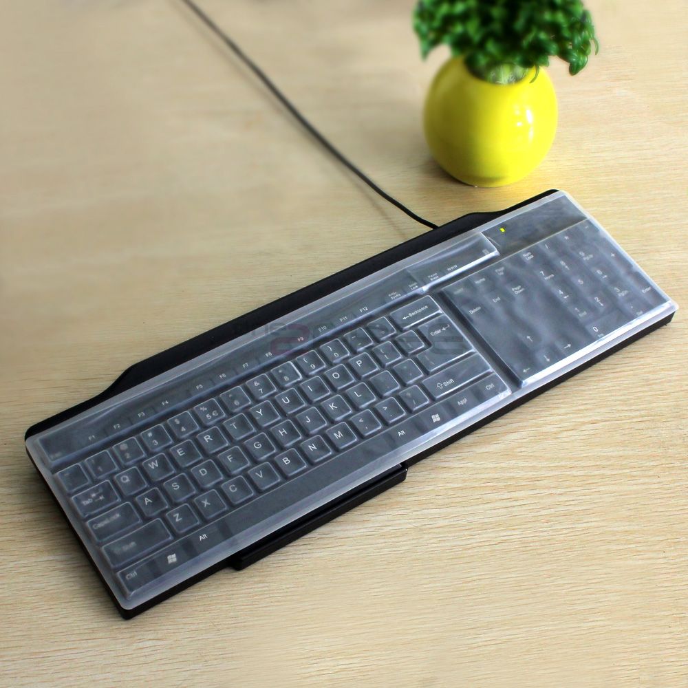 Universal Clear Ultra Thin Silicone PC Desktop Computer Keyboard Cover