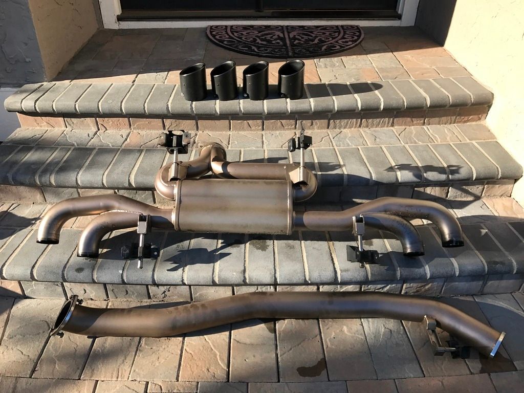 SBD 90mm Street exhaust with carbon fiber tips, 1225. San Jose, CA