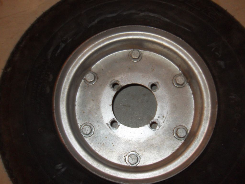 1960 Cushman Pacemaker Scooter Rear Wheel Rim Newer 4.008 Tire eBay