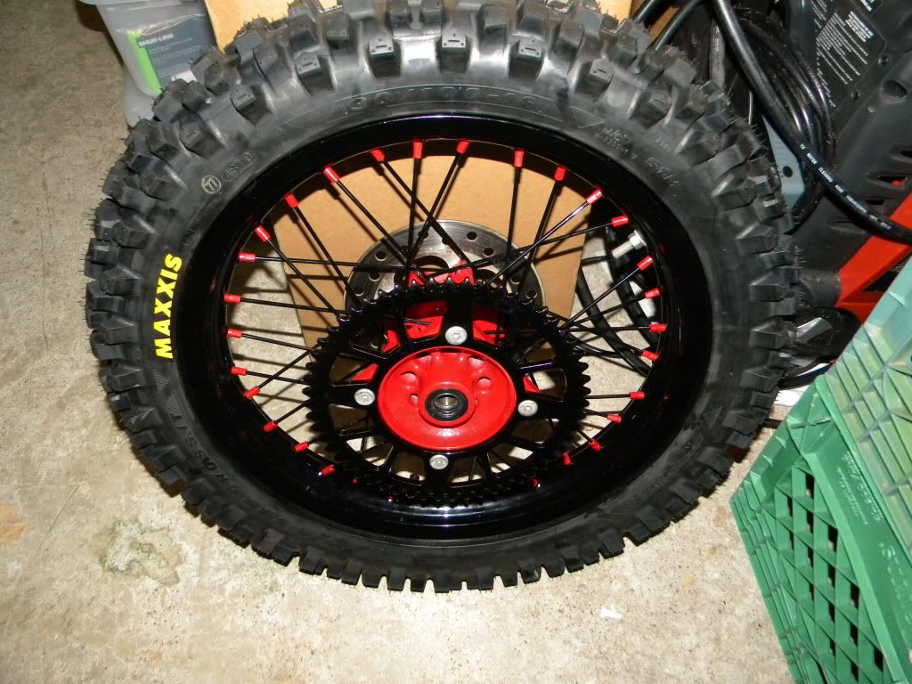 powder coating dirt bike rims