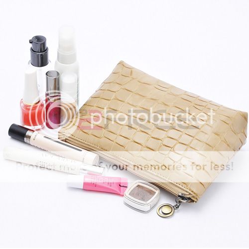 New Womens PU Makeup Cosmetic Accessory Travel Zipper Bag Case Pouch 