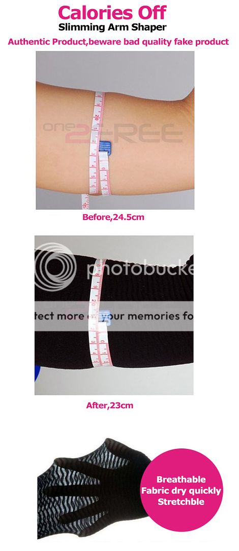   Off Slimming Fat Buster Lift Diet Arm Shaper Sleeve Massage  