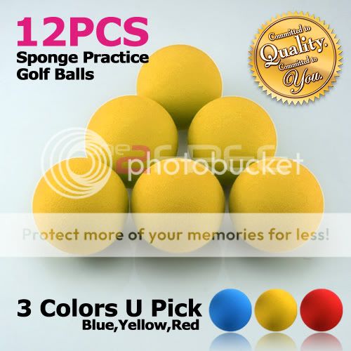  Practice Golf Balls Trainig Indoor Aids /w Package 3 Colors U Pick