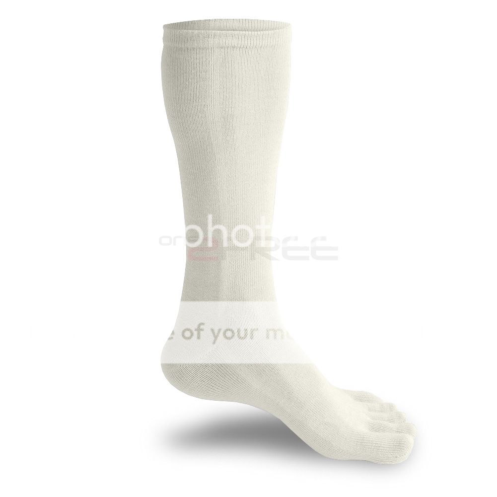 New 3pair Mens Antibacterial Foot Care Five Finger Toe Cotton Dress Sports Socks