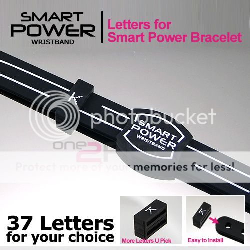 Letters for Power Titanium Bracelet Balance U Pick  