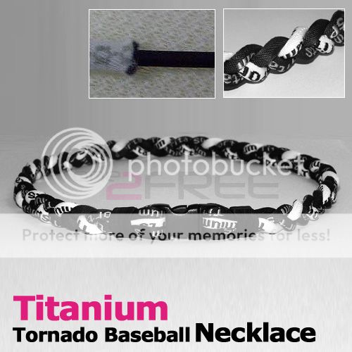  20 ionic titanium baseball sports tornado necklace 15 colors u pick 