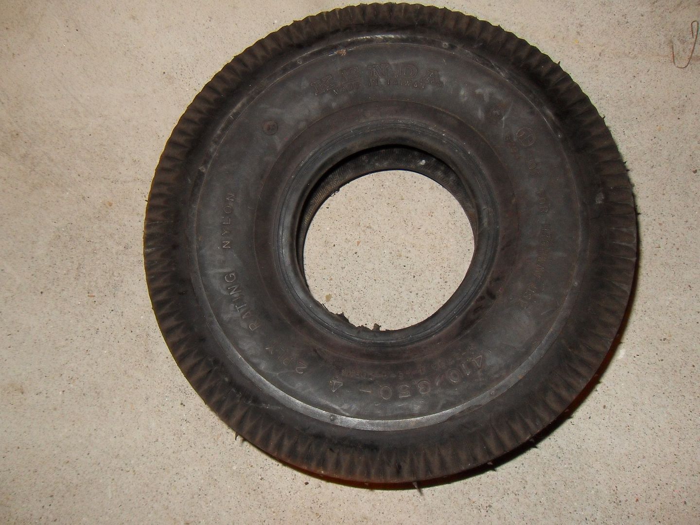 Vintage KENDA Mini Bike Tire 4.10 / 3.50 x 4 Rust Belt Cycle Parts