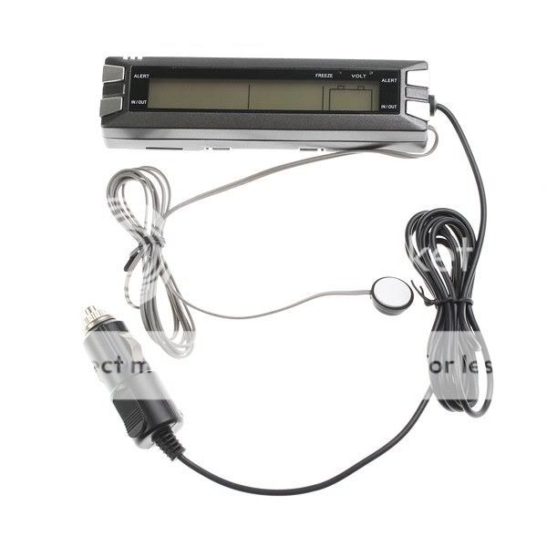 in 1 Digital Auto Thermometer LCD Spannung Monitor